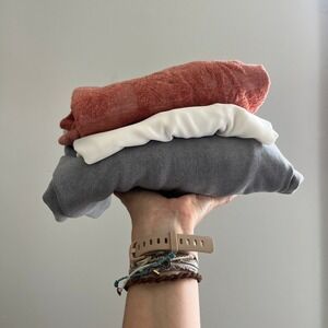 Women size Medium Bundle C&C California Sweatshirt Elevated Basic Blouse Coastal